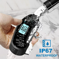 Thermomètre à viande numérique portable pliable étanche avec écran LCD et alimentation par piles, précision de 1°