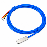 Sonde adhésive étanche non poreuse DS18B20 pour capteur de température de surface avec fil RVVP de haute qualité
