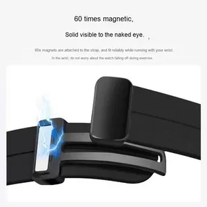 Đồng hồ nam cao cấp với mặt số sang trọng, dây đeo nam châm chất liệu silicon dành cho thanh thiếu niên, có tính năng hút từ. - Product Image 4