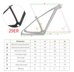 Крепкая вилка, небрендовый горный велосипед 26 27,5, 29 дюймовые колеса, T800, Толстая рама для велосипеда из углеродного волокна - Product Image 3