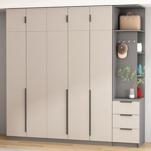 Armoire <span class=keywords><strong>de</strong></span> rangement moderne sur mesure avec portes coulissantes en bois massif, design pour la maison, meubles, placards, vêtements, <span class=keywords><strong>atelier</strong></span> - Product Image 5