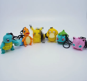 Figuras de Anime de Charizard y Psyduck, 6 Figuras en PVC, Mini Pokémon, Figura de Bulbasaur con Llavero y Campana - Product Image 2