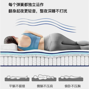 ที่นอน ZHENPIN 23 ซม. ความแน่นปานกลาง สปริงพ็อกเก็ต สำหรับเด็ก - Product Image 4