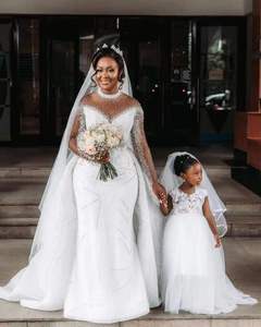 S1277Q 2026 New Luxury Beaded Tube <b>Top</b> Sexy Bride <b>Wedding</b> Fashion Satin Fishtail Tail <b>Wedding</b> Dress - Product Image 1