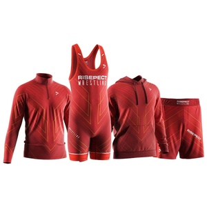 Conjunto de Ropa Deportiva Premium para Lucha Libre: Sudadera con Cierre de Cremallera, Camiseta sin Mangas, Sudadera con Capucha y Pantalones Cortos, Cómodos y Duraderos - Product Image 2