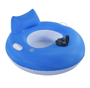 <span class=keywords><strong>Chaise</strong></span> de flotteur de piscine <span class=keywords><strong>gonflable</strong></span> d'anneau de natation électrique de tube pliable rond de 100cm avec le propulseur électrique - Product Image 1