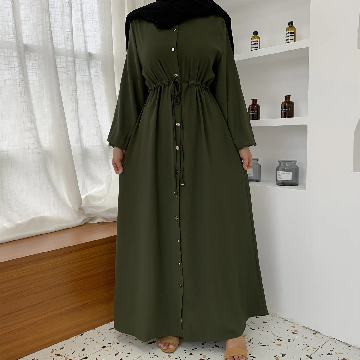 C-82 Dubai arabo medio oriente vestiti islamici donne abito da sera musulmano di alta qualità Abaya Dubait donne abiti musulmani