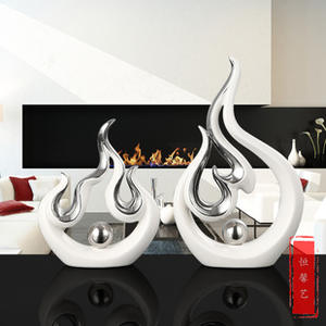 Luz de lujo nórdico diseño moderno adorno de cerámica alas de Ángel blanco decoración creativa para el hogar porche estilo Art <span class=keywords><strong>Deco</strong></span> - Product Image 2