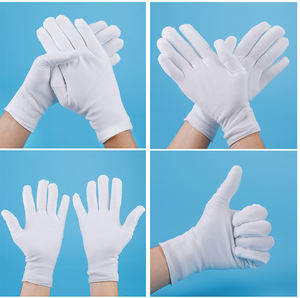 Guantes blancos de bienvenida Etiqueta Algodón puro Guantes DE TRABAJO finos antiguos Guantes de mano para Conductor de joyería - Product Image 2