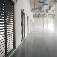 Volets de fenêtre horizontaux modernes en alliage d'aluminium pour extérieur, en acier inoxydable 304, à commande automatisée par télécommande, garantie 2 ans