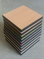 Hochwertige wasserdichte 12mm-Laminate Platte hellgrau Melamin HPL 4×8 modernes Design Trennwand Toilettentrennwand