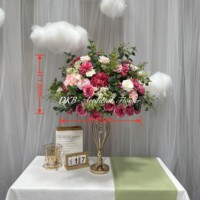 Usine de fleurs artificielles DKB, vente en gros de centres de table pour mariage, décorations de table, boule de fleurs artificielles pour la décoration de mariage