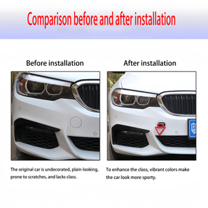 Bền xe ABS Racing Trailer móc Sticker phổ tam giác thiết kế cho xe ô tô xe trang trí phía sau phía trước bên ngoài phụ kiện - Product Image 6