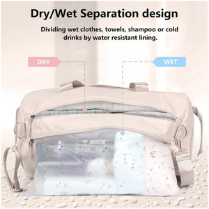 Bolsa de gimnasio portátil grande para deportes al aire libre, impermeable, almacenamiento de fin de semana, equipaje de viaje ligero con características duraderas - Product Image 6