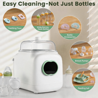 Longbank Nouvelle Machine de Lavage et Stérilisation Rapide Tout-en-un avec Séchoir pour Biberons, Pièces de Tire-lait et Accessoires