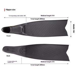 Vây bơi tự do xuyên biên giới PP đặc biệt dài, nguyên chất dành cho lặn biển, được nhà sản xuất cung cấp trực tiếp - Product Image 4