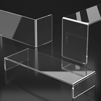 Présentoirs Modernes Portables en Acrylique Premium pour Vêtements – Supports Transparents Recyclables en Forme de U, Montage Facile, Auto-adhésifs