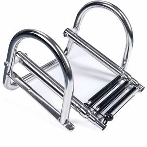 Escalera Telescópica Plegable de Acero Inoxidable para Embarcaciones, Plataforma de Baño para Yates con Peldaños Antideslizantes - Product Image 5