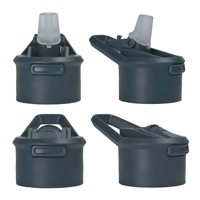 Bouteille d'eau de sport portable en silicone grande capacité avec tasse en verre monocouche et tube d'aspiration à clapet pour le camping (vente transfrontalière)