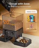 Distributeur Automatique Intelligent 2-en-1 pour Animaux de Compagnie (Chiens et Chats) : Gamelle et Fontaine à Eau, Contrôle par APP, Portable, Amour