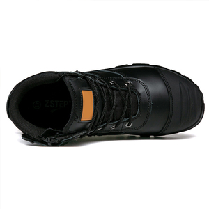 DSF53 Men cow Leather safety Work Boots Waterproof All Seasons Safety <b>Hiking</b> Boots with Steel Toe <b>Cap</b> and Anti Stab Sole - Product Image 5