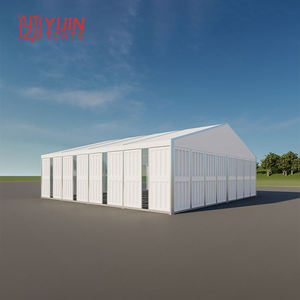 Tente d'entrepôt industrielle temporaire isolée de 15x25m, norme allemande, avec structure en aluminium, conception gratuite - Product Image 6