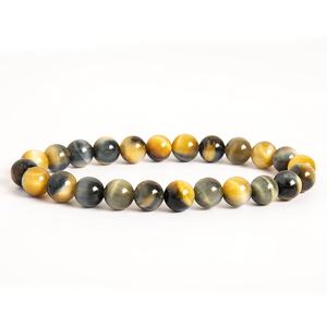 Pulsera de cuentas de piedra de ojo de tigre natural de lujo de alta calidad para hombres y mujeres - Product Image 4