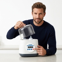Bain-marie de laboratoire LABGIC LWB-2S à trou unique, protection double contre l'ébullition à sec, chauffage électrique sans variation de température