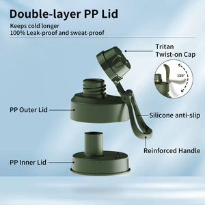High Quality <b>Hot</b> and Cold Leak Proof Stainless Steel Insulated Custom <b>Water</b> <b>Bottle</b> for Gym - Product Image 3