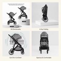 Poussette Bébé 3-en-1 Haut de Gamme avec Siège Auto Pliable pour Voyage, Idéale pour Bébés de 0 à 3 Ans