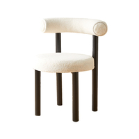 Chaise de salle à manger à dossier décontracté simple français maison crème Style petit appartement Designer bureau maquillage chaise CX403