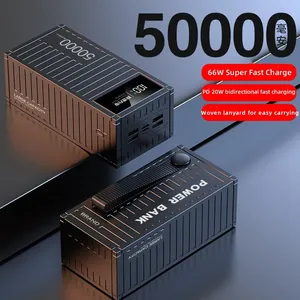 Sạc dự phòng dung lượng lớn 50000mAh, sạc nhanh PD20W cho điện thoại, màn hình kỹ thuật số, pin polymer - Product Image 4