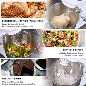 Vente en gros Machine à viande hachée tout-en-un <span class=keywords><strong>de</strong></span> 8 litres Mélangeur à pâte électrique multifonctionnel Crochet à pâte Petit ménage <span class=keywords><strong>Cuisine</strong></span> en plastique - Product Image 3