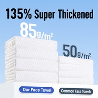Lingette nettoyante pour le visage 100% Viscose Écologique Biodégradable Nettoyage Doux Sans Sensation de Tiraillement Hydratante Soin Essentiel de la Peau