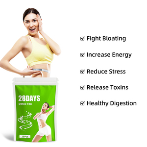 ชาดีท็อกซ์แบบผสมสำหรับท้องแบนพร้อมถั่วแดงและโพเรียโคโคส16สมุนไพร28ถุงชา - Product Image 3