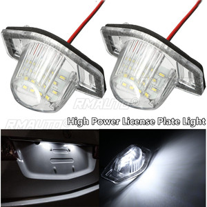 ไฟ LED ป้ายทะเบียนรถยนต์แบบไม่มีข้อผิดพลาด 2 ชิ้น สำหรับ Honda Crv Fit Jazz Crosstour Odyssey Stream Freed Logo Insight HRV FRV - Product Image 1
