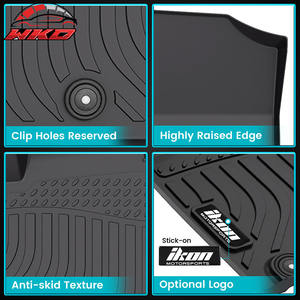 Alfombrillas moldeadas en 3D para todo tipo de clima, impermeables, de TPE, compatibles con Hyundai Santa Fe no híbrido 2021-2023 - Product Image 3