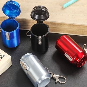 Nouvel Arrivage <span class=keywords><strong>Shiru</strong></span> – Cendrier Portable Mini Rond en Métal en Forme de Bouteille de Cola, Moderne, pour Voyage, Extérieur, Voiture, Coupe-Vent, Sans Fumée, avec Porte-clés - Product Image 2