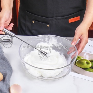 Type <span class=keywords><strong>de</strong></span> presse en acier inoxydable batteur à oeufs semi-automatique outil <span class=keywords><strong>de</strong></span> fouettage <span class=keywords><strong>de</strong></span> batteur à oeufs rotatif télescopique - Product Image 3