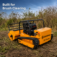 Tondeuse à fléaux télécommandée Titan 80, robot tondeuse sur chenilles de 80 cm, moteur essence 459 cm³ pour terrains en pente, sols rocheux et défrichement
