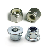 Écrou de blocage hexagonal en aluminium avec insert en nylon, finition anodisée personnalisée, grade 8.8, coloré, M2-M8, pour usage automobile