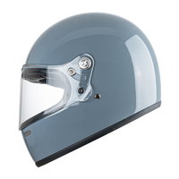Casque de moto rétro intégral unisexe VCOROS A600 pour adultes, coque légère en fibre de verre, homologué DOT