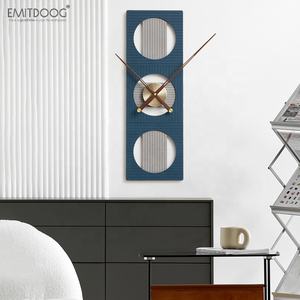 Dorsémetteur — horloge murale en bois façonnées, <span class=keywords><strong>Radio</strong></span> personnalisée, décor de maison, montres murales modernes en cuivre, à mains en noyer, Style nordique, Art - Product Image 6