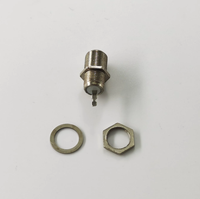 Conector Coaxial RF de 75 ohmios, F Hembra a F Hembra, Tipo Bulkhead con Pin Receptáculo (Aleación de Zinc)