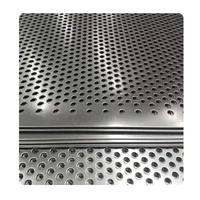 Grille de maille de haut-parleur de plaque de tôle perforée en acier plat à trou hexagonal