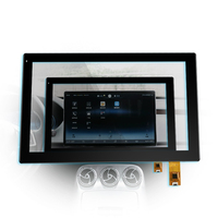 10.1 "Kit de superposition d'écran tactile capacitif personnalisé PCAP CTP Panneau d'écran tactile PCAP avec contrôleur tactile ILITEK Goodix I2C USB