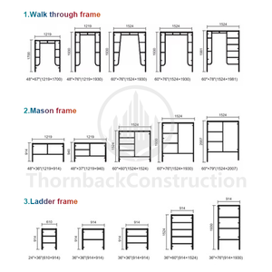 Mini échafaudage pliable en alliage d'aluminium et acier à cadre en H Portable intérieur extérieur Mobile roulette en métal maison vente échafaudage - Product Image 2