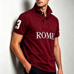 Camiseta de Cuello Alto para Hombre, Personalizada, de Algodón de 220 g/m², Bordada, Azul Marino, Corte Holgado y Cómodo, Ralf Alta Calidad, <span class=keywords><strong>ATREIDES</strong></span> Laurla - Product Image 3