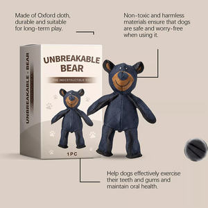 Giocattolo per Cani Resistente e di Lusso a Forma di Orso, Ecologico, Interattivo, in Tessuto Oxford con Squeaker - Product Image 4