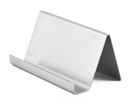 High-End Edelstahl Visitenkarte halter Ständer 4 Farbe Desktop Tisch Organizer <span class=keywords><strong>Business</strong></span> Display Rack Blech bearbeitung - Product Image 5